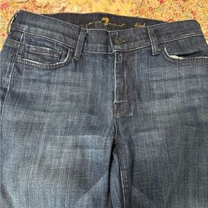 7 For All Mankind size 30 high waisted stretchy  distressed jeans